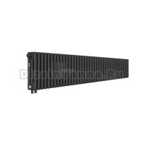 Радиатор стальной трубчатый Kohr Heim SRC01-3030/38H01DB 3 трубы, 38 секций, нижнее универсальное подключение, черный