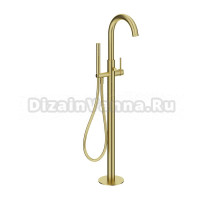 Напольный смеситель для ванны с душем Aqueduto CAN0850 С ВНУТРЕННЕЙ ЧАСТЬЮ, шлифованное золото