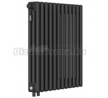 Радиатор стальной трубчатый Kohr Heim SRC01-3057/12H01DB 3 трубы, 12 секций, нижнее универсальное подключение, черный