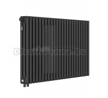 Радиатор стальной трубчатый Kohr Heim SRC01-3057/24H01DB 3 трубы, 24 секции, нижнее универсальное подключение, черный