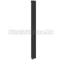 Радиатор стальной трубчатый Kohr Heim SRC01-3180/04H01DB вертикальный, 3 трубы, 4 секции, дизайнерский, нижнее универсальное подключение, черный