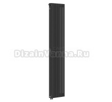 Радиатор стальной трубчатый Kohr Heim SRC01-3180/10H01DB вертикальный, 3 трубы, 10 секций, дизайнерский, нижнее универсальное подключение, черный