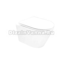 Унитаз подвесной AZARIO Vela AZ-2480 глянцевый белый