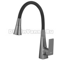 Смеситель для кухни Haiba HB73823-3 оружейная сталь