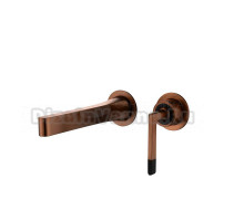 Смеситель для раковины Boheme Duo 165-CB С ВНУТРЕННЕЙ ЧАСТЬЮ, copper brushed