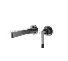 Смеситель для раковины Boheme Duo 165-GM С ВНУТРЕННЕЙ ЧАСТЬЮ, gun metall