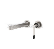 Смеситель для раковины Boheme Duo 165-NB С ВНУТРЕННЕЙ ЧАСТЬЮ, nickel brush