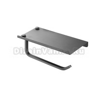 Держатель для туалетной бумаги Haiba HB330-3 оружейная сталь