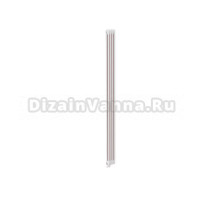 Радиатор стальной трубчатый Теплофорт 200123 вертикальный, 2 трубы, 4 секции, дизайнерский, нижнее правое подключение, RAL 9016 Gloss