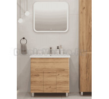 Мебель для ванной комнаты SanStar Модена 80 напольная, дуб крафт золотой