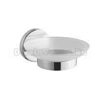 Мыльница Haiba HB9002 настенная, стеклянная, хром