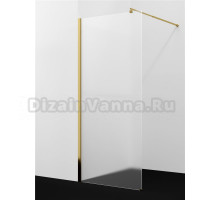Душевая перегородка Wasserkraft Rur 30W 120 см, профиль глянцевое золото, стекло матовое