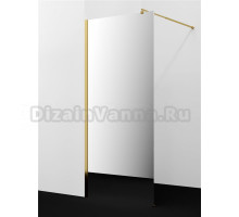 Душевая перегородка Wasserkraft Rur 30W 120 см, профиль глянцевое золото, стекло зеркальное