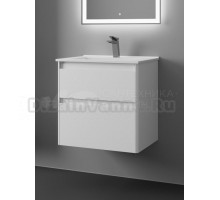 Тумба с раковиной Veneciana Aventino 60 подвесная, глянцевая белая