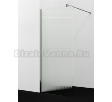Душевая перегородка Wasserkraft Rur 30W 110 см, профиль графит, стекло рифленое