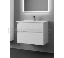 Тумба с раковиной Veneciana Aventino 80 подвесная, глянцевая белая