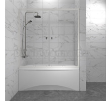 Шторка на ванну Triton Ультра 150 профиль глянцевый белый