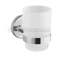 Стакан для ванной Haiba HB9006 настенный, хром, стеклянный