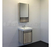 Мебель для ванной комнаты Comforty Вена 45 подвесная, дымчатый дуб