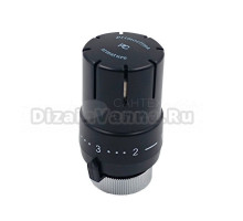 Термостатическая головка PrimoClima Mini PCHEAD15B М30х1.5, матовая черная