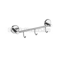 Крючок Haiba HB9015-3 глянцевый хром, на шурупах