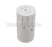 Термостатическая головка PrimoClima Tubus PCHEAD44W М30х1.5, белая