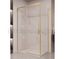Душевой уголок Vincea Stella VSR-1ST9012CLG 120x90 см, профиль брашированное золото, стекло прозрачное