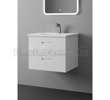 Тумба с раковиной Veneciana Camila 60 подвесная, глянцевая белая