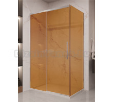 Душевой уголок Vincea Stella VSR-1ST9012GS 120x90 см, профиль хром, стекло янтарь