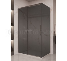 Душевой уголок Vincea Stella VSR-1ST9012CGGM 120x90 см, профиль вороненая сталь, стекло тонированное