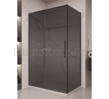 Душевой уголок Vincea Stella VSR-1ST9012CGB 120x90 см, профиль матовый черный, стекло тонированное