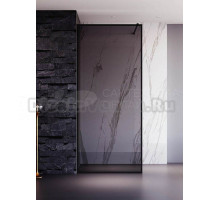 Душевая перегородка Veconi Korato KR81BT-70-05-C8 70 см, профиль черный матовый, стекло тонированное