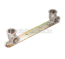 Угольник СТМ CRLWP012 1/2" ВР двойной, с креплением