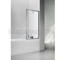 Шторка на ванну Veconi Palau PL85GR-60-01-C8 60x150, брашированный графит