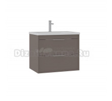 Тумба с раковиной ORKA Clay 65 подвесная, soil