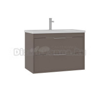 Тумба с раковиной ORKA Clay 80 подвесная, soil