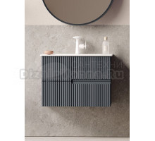 Тумба с раковиной ORKA Moonlight 70 подвесная, антрацит