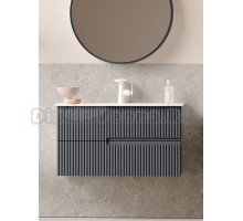 Тумба с раковиной ORKA Moonlight 90 подвесная, антрацит