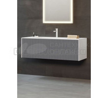 Тумба с раковиной ORKA Cube 120 подвесная, антрацит