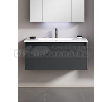 Тумба с раковиной ORKA Likya 100 подвесная, антрацит