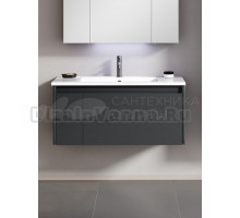 Тумба с раковиной ORKA Likya 80 подвесная, антрацит