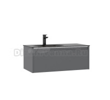 Тумба с раковиной ORKA Lisbon 90 подвесная, матовая серая