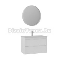 Мебель для ванной комнаты ORKA Clay 80 подвесная, матовая белая