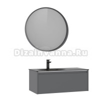 Мебель для ванной комнаты ORKA Lisbon 90 подвесная, матовая серая