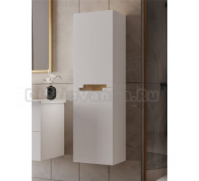 Шкаф-пенал для ванной ORKA Lodi 40 белый, золото