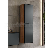 Шкаф-пенал для ванной ORKA Craft 40 орех, антрацит