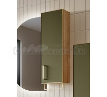 Шкаф ORKA Salerno 30 матовый зеленый, светлое дерево