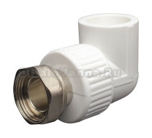 Угольник СТМ CPAL2512 PP-R DN 25x1/2" ВР комбинированный, с накидной гайкой