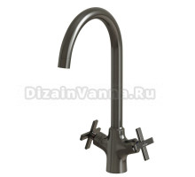 Смеситель для кухни 1/2 кер. MIXLINE ML38-032 "Graphite" высокий излив ГРАФИТ