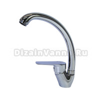 Смеситель для кухни 35k MIXLINE ML14-031 высокий излив б/отв боковая п/гайку (без подводки)